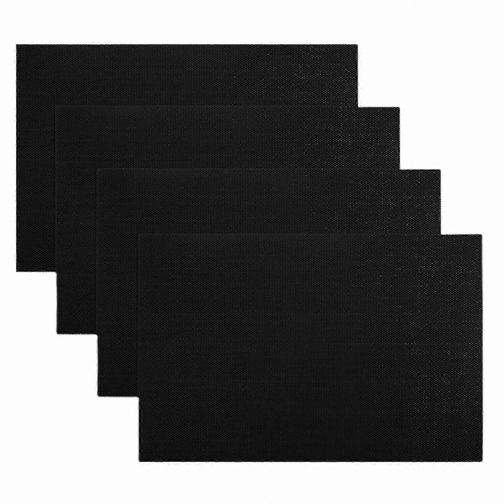 4pcs Rectangular Waterproof Place Mats - Anti-Scratch Flexible Table Mats for Kitchen