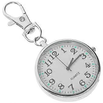 Orologio da infermiera con ciondolo a forma di orologio da tasca, portachiavi in metallo, alla moda, da usare in tasca per le donne