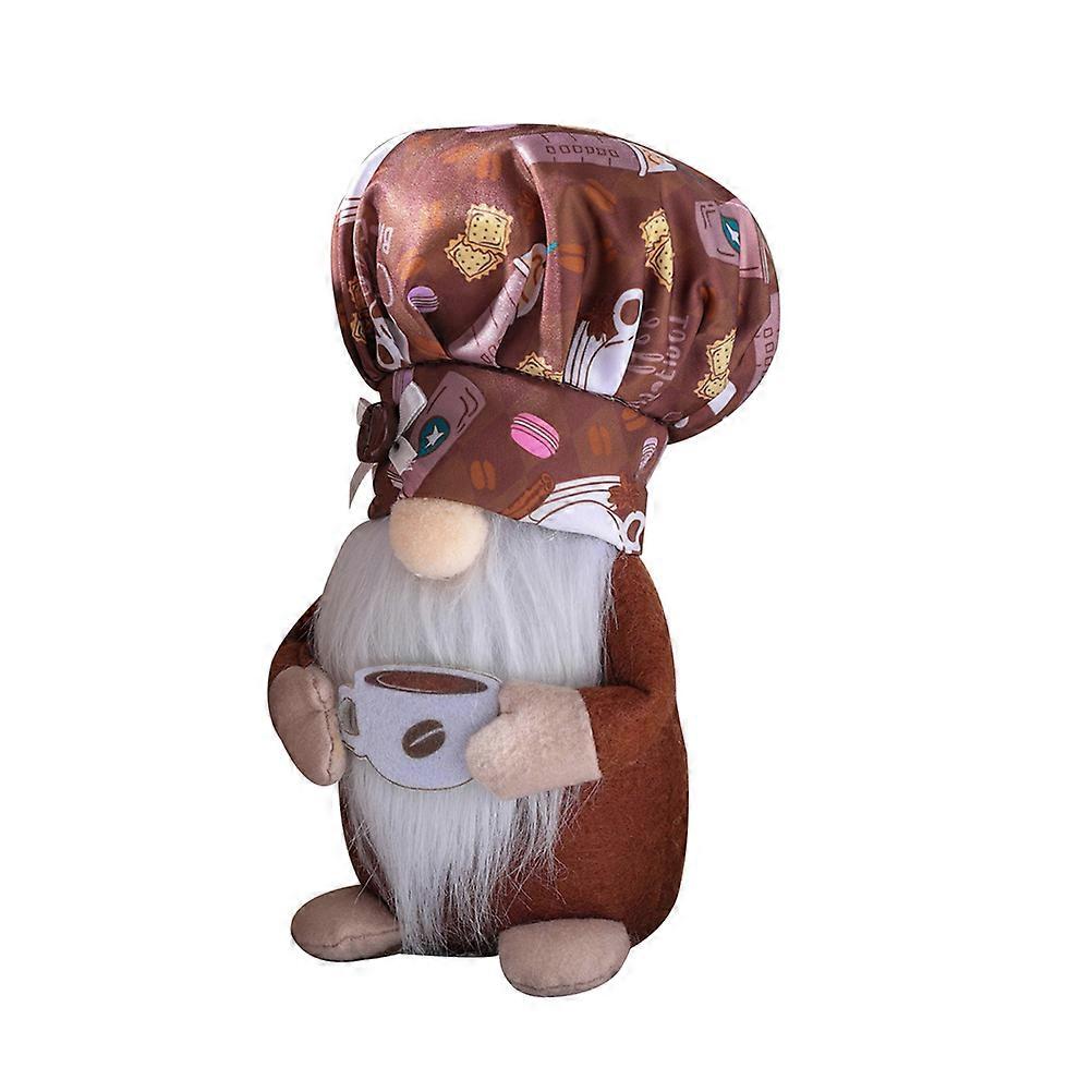 Coffee Cup Gnome Doll for Decor Coffee Elements Design Decoration