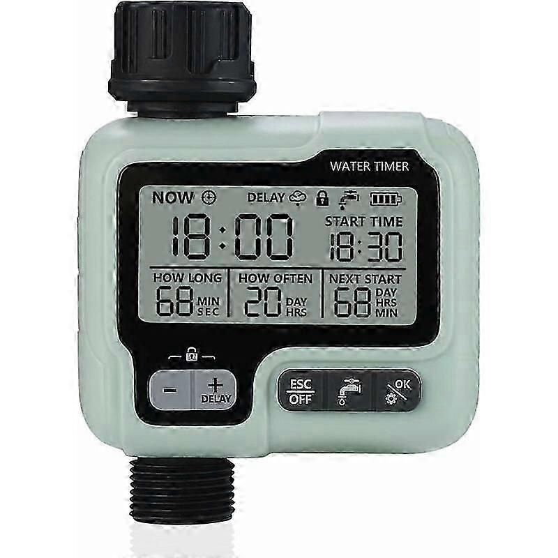 Automatic Watering Timer Programmer - Drip compatible with Garden, Farm, Lawn, Flower (Waterproof)