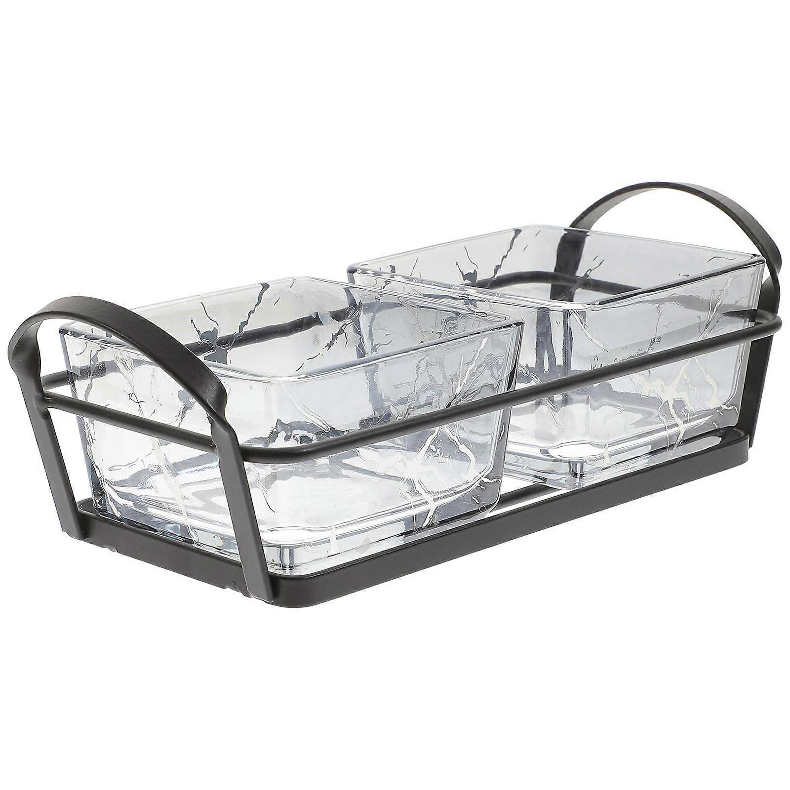 Fruit Platter Transparent Serving Plates for Party Use 1Set