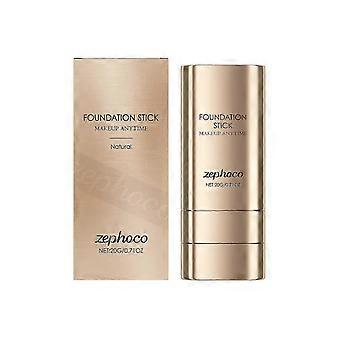Flawless & Long-Lasting Dual-Ended Foundation Stick, 2-In-1 Contouring Foundation Full Coverage Cream Built-In Sunscreen, Lightweight Brighten Stick f