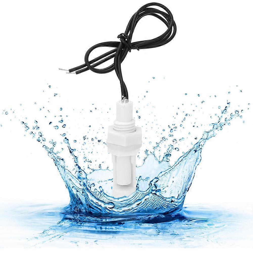 2Pcs Water Level Sensor Float Switch Side Mounted White PP Plastic 16mm DC0-