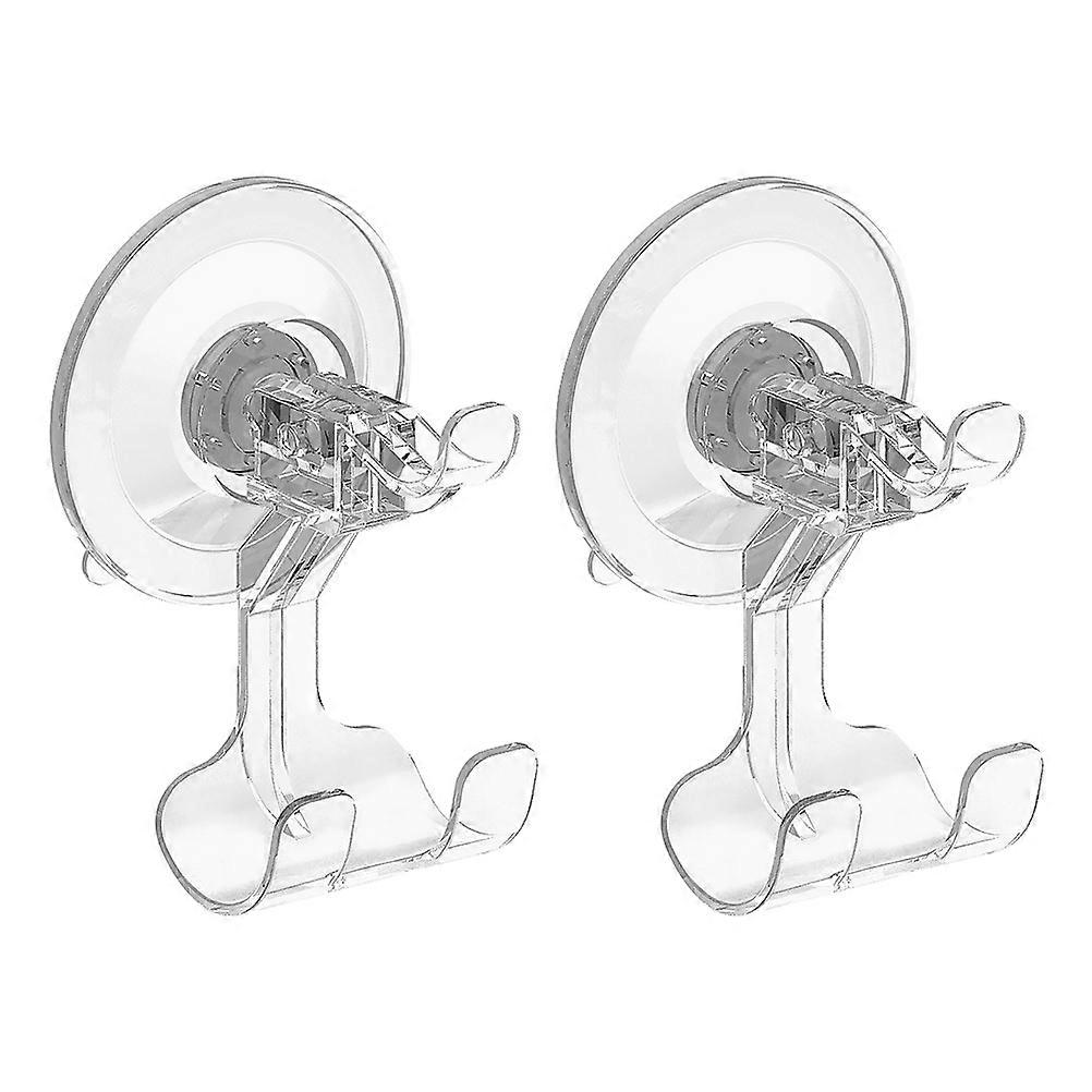 Plastic Suction Cup Hooks Bathroom Hooks for Wall Hanging 2Pcs