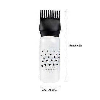 Applikator für Haarfärbemittel in Flaschenform für die chemische Reinigung, passend für 3 schwarze Friseurflaschen