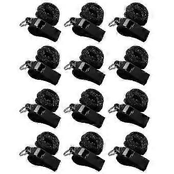 12-Piece Set of Colorful Sports Whistles with Lanyards - Loud Referee Whistle for Football, Basketball & Outdoor Games