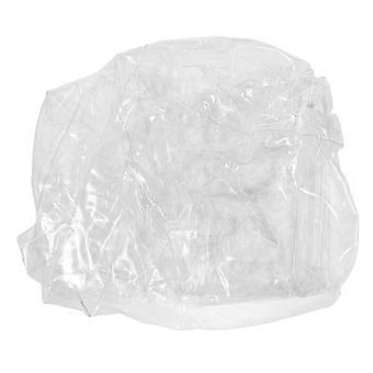 Fauteuil de rangement transparent en peluche avec fermeture éclair - Organiseur pour animaux en peluche, pochette de rangement pour jouets, housse de pouf pour chambre d'enfant