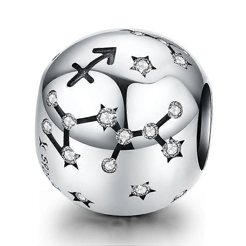 Silver Twve Constlation Beaded, Style:Sagittarius