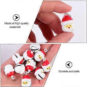 Santa Claus Pet Bells Necklace for Pets 10Pcs with Iron Material Assorted Color