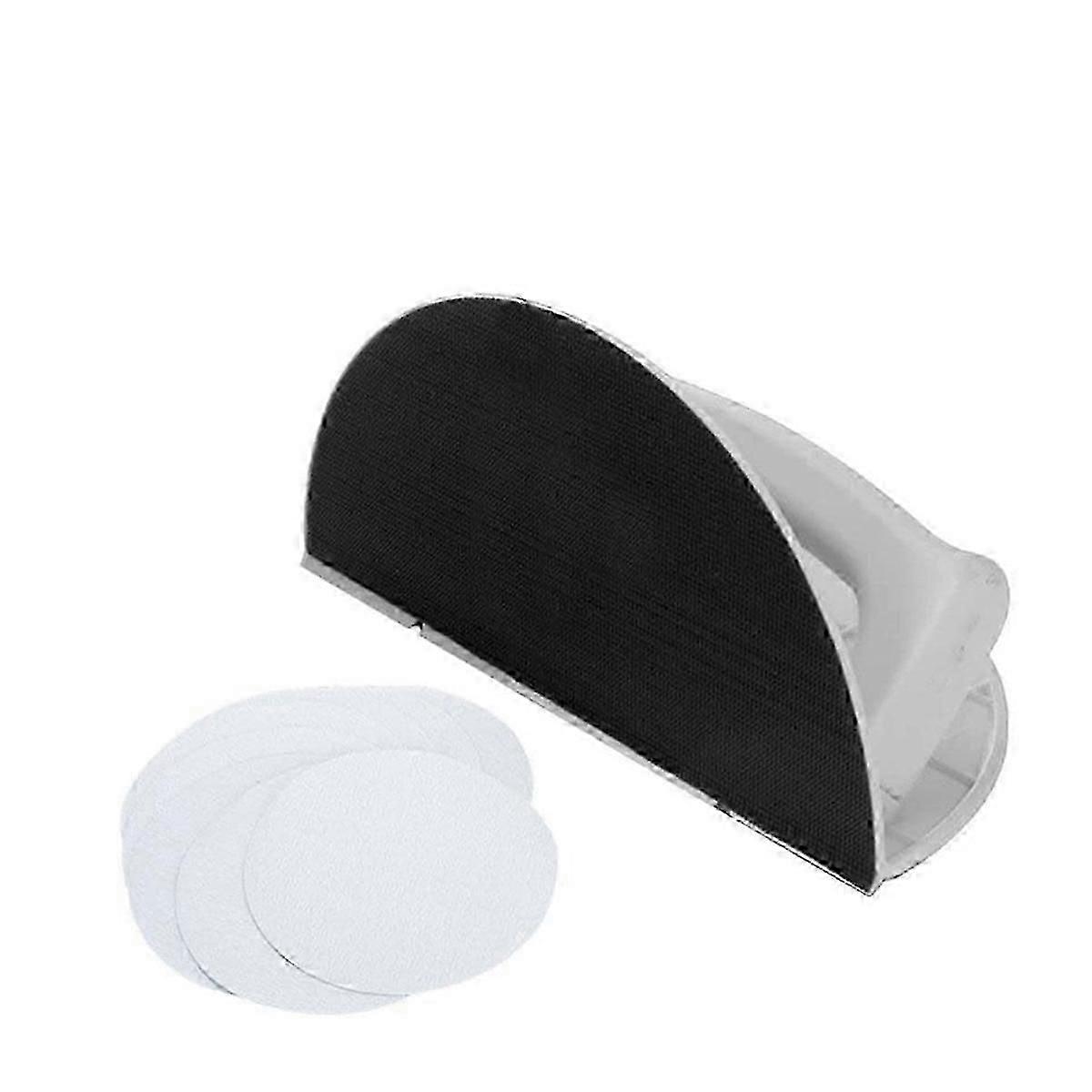 Drywall Corner Sander Right Angle Half Round Angle Grinding Tool 10pcs Sandpaper compatible with Corner Wall Cle