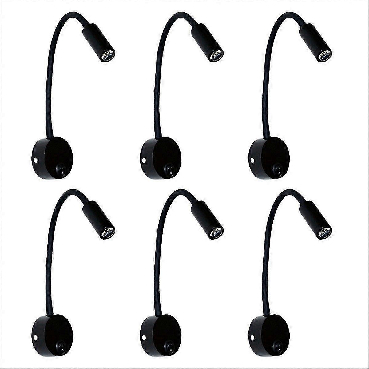 6PCS Bedside Working Study Reading Lamp Wall Lamp Sconces 3W