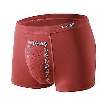 Magneticeft Energy Field Therapy Men Pants, Tomarine Male Underwear Red