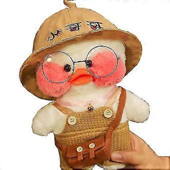 30cm Cute Plushie Lalafanfan Yellow Duck Stuffed Animals Soft Plu( Color : Lu Jiao Bear )