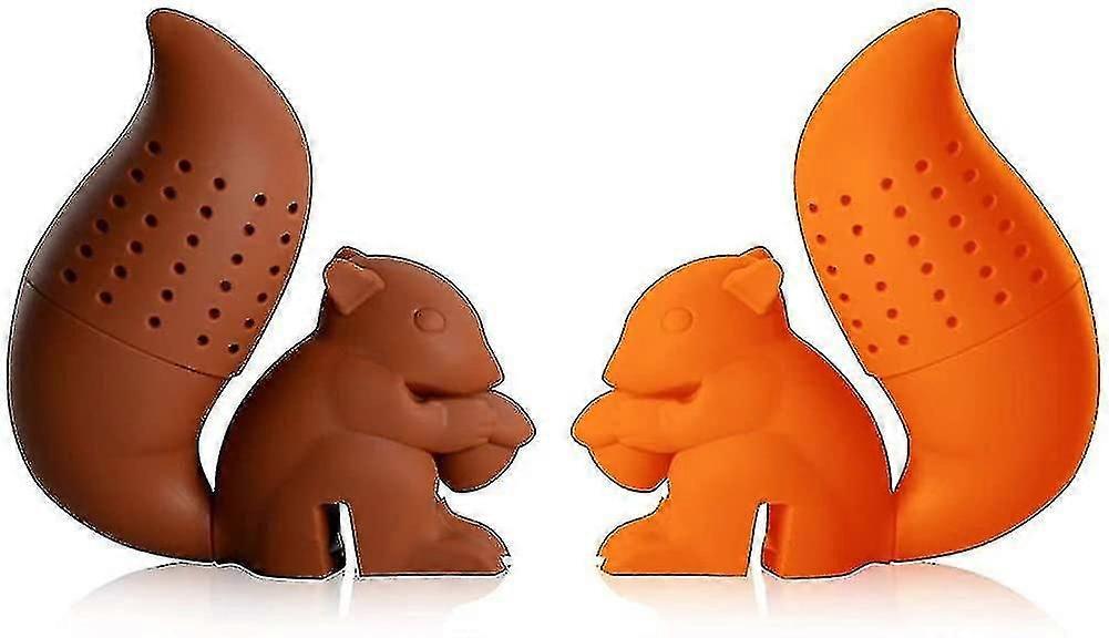 Kitchen Squirrel Tea Maker - Super Cute Silicone Loose Leaf Herbal Tea Strainer