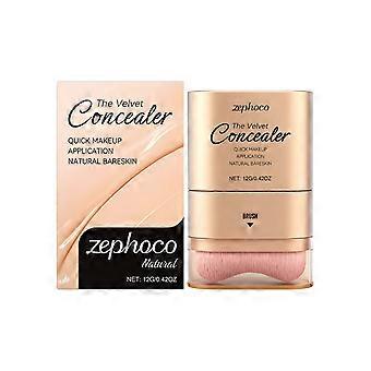 zephoco Natural Color Two-In-One Concealer Foundation Stick Is Light And Thin, Adhering To The Skin, Hydrating And Clear, With A Natural Makeup Effect