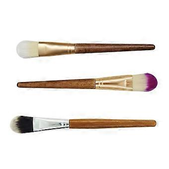 Die 6er-Packung Make-up-Pinsel mit Bambusgriff eignet sich für Zuhause, Reisen und Outdoor-Aktivitäten. Sie sind langlebig, haben glatte Griffe und sind für verschiedene Anwendungen geeignet.