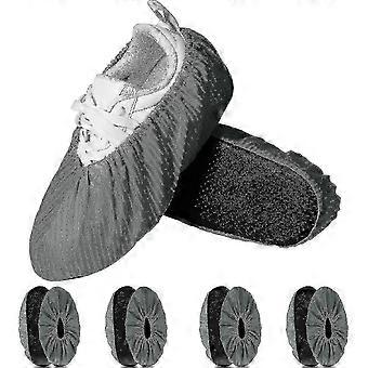 10 Pack Reuseable Shoes Covers, Washable Overshoes With Non-slip Sole, Durable Shoes Protectors For Hospital, House, Clinic, Laboratory, Ect-AM