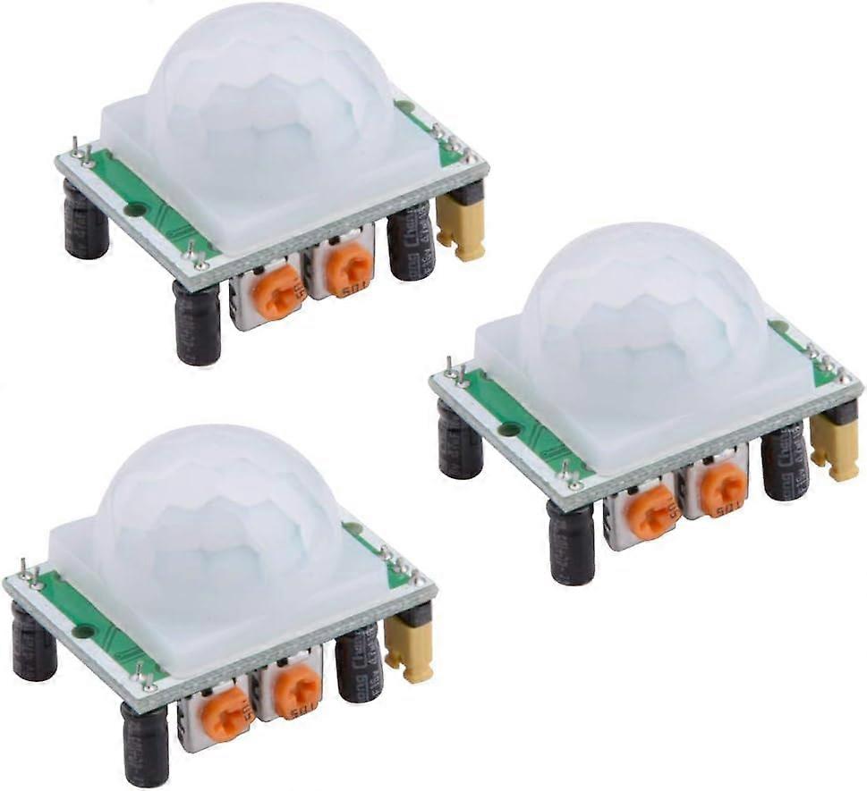 3pcs HCSR501 PIR Motion Sensor Module Adjustable Delay Timer for Arduino Raspberry Pi Projects