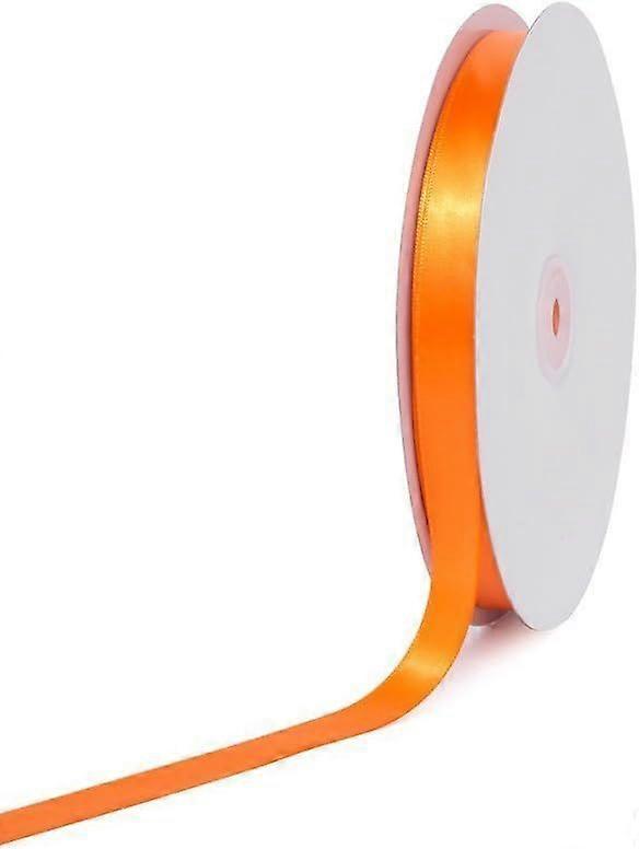 Solid Satin Ribbon, Orange, 5/8" x 100 yd