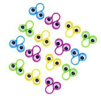 Finger Toys Eye Finger Puppet Rings for Kids Use 15Pcs Assorted Color