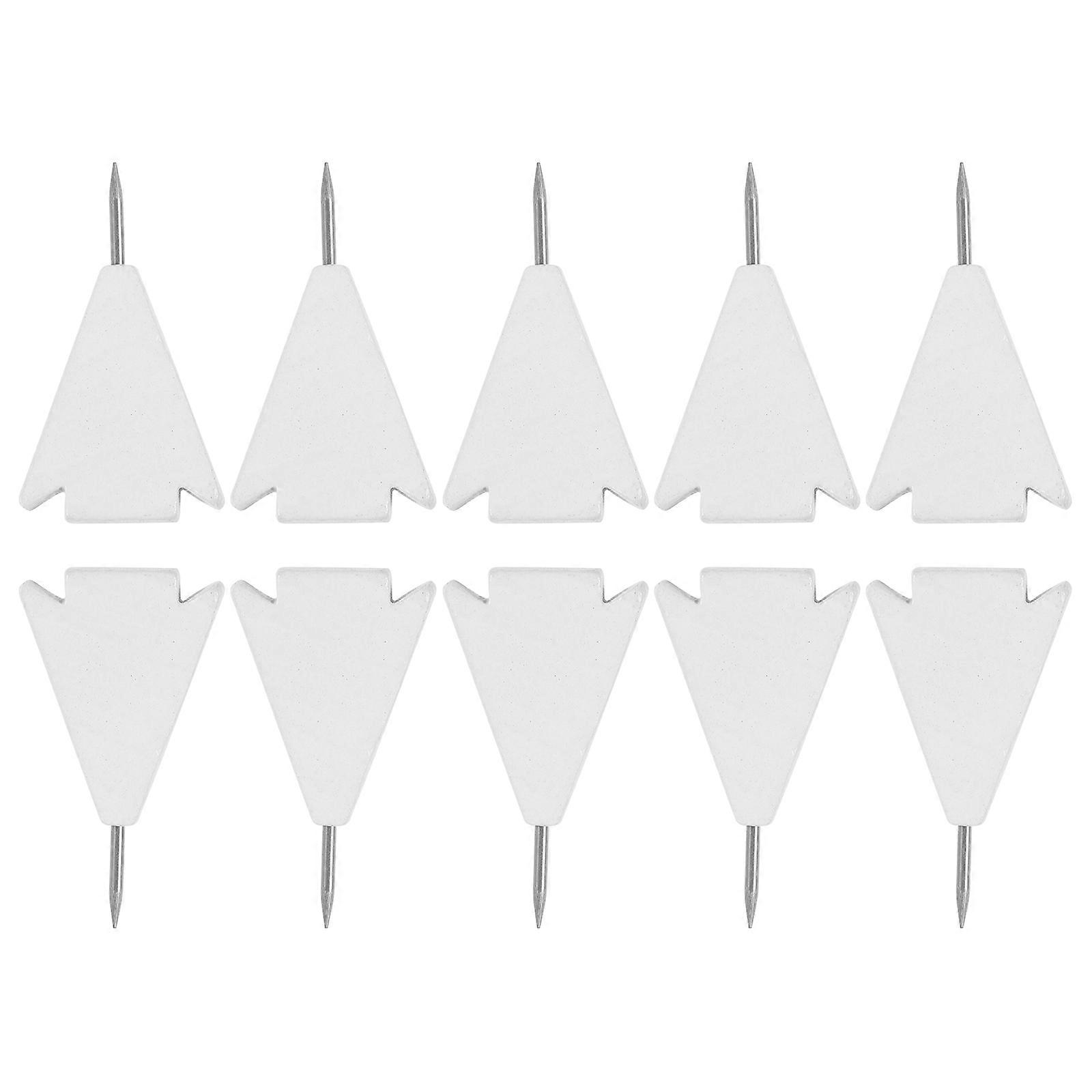 Multi-Function Thumb Tacks for Wall Hanging 50Pcs White Pushpin Set