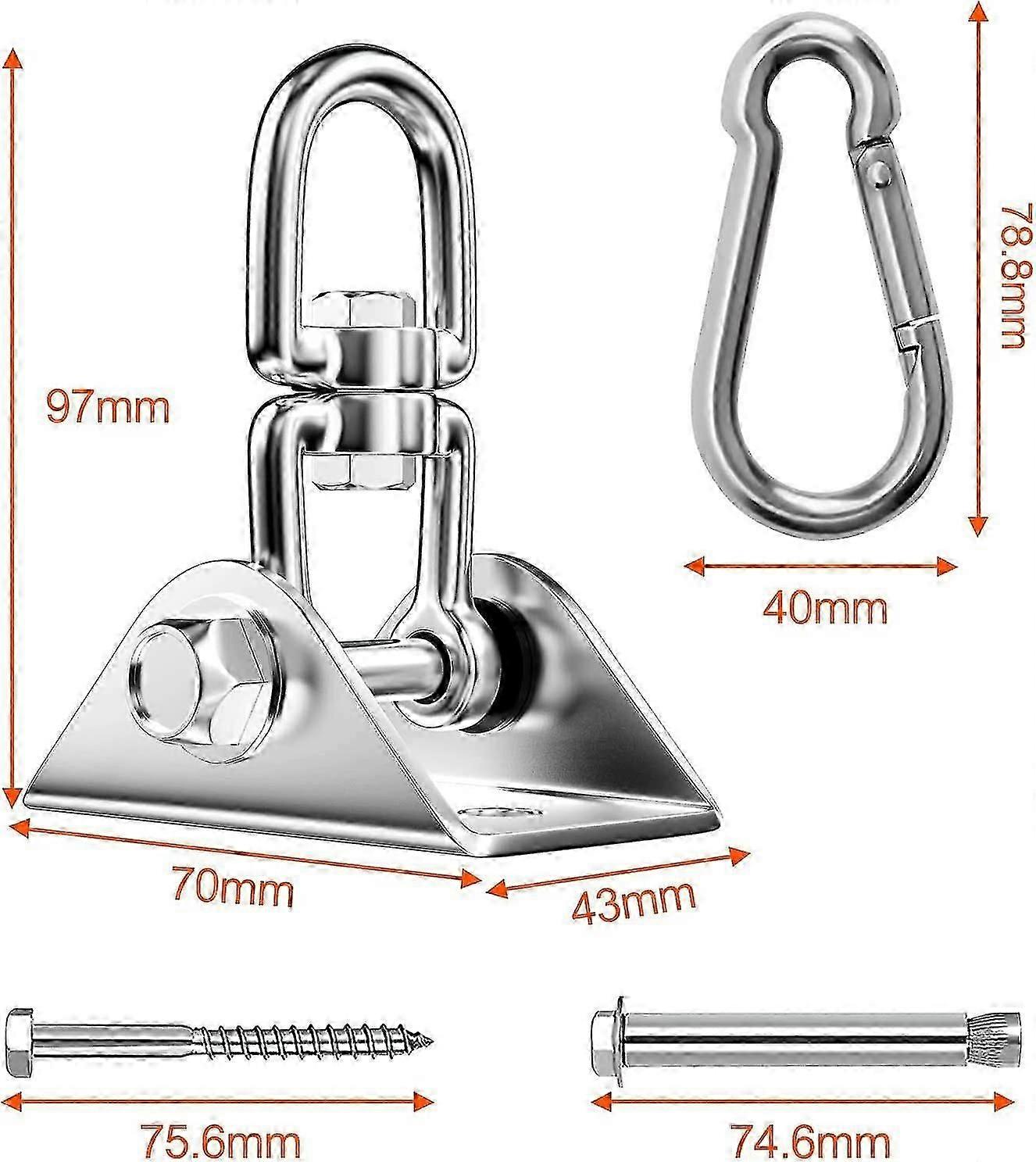 Hammock Hook Sus304 450kg Hanging Hook