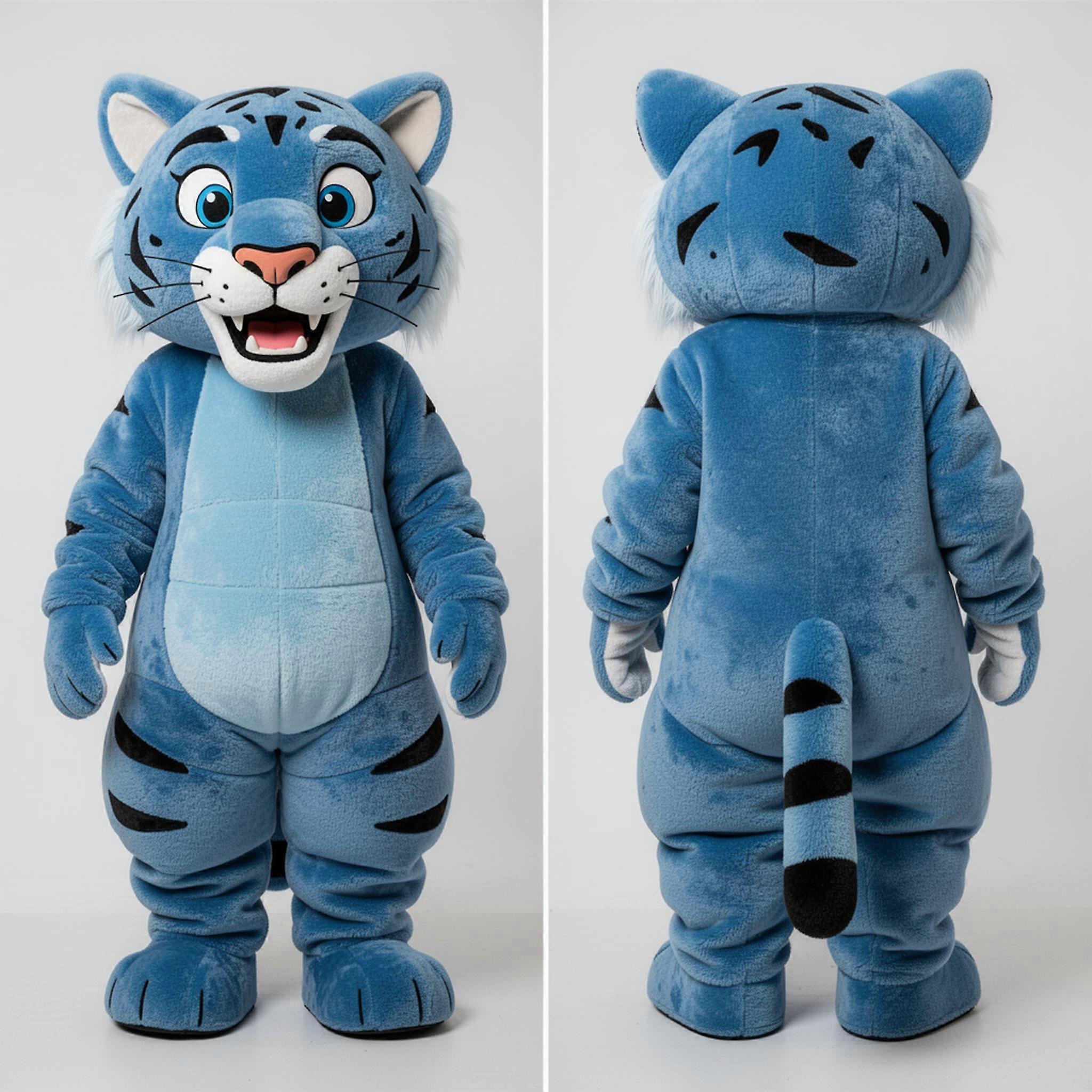 MASTICOT Azure Blue Velvety Smilodon Mascot