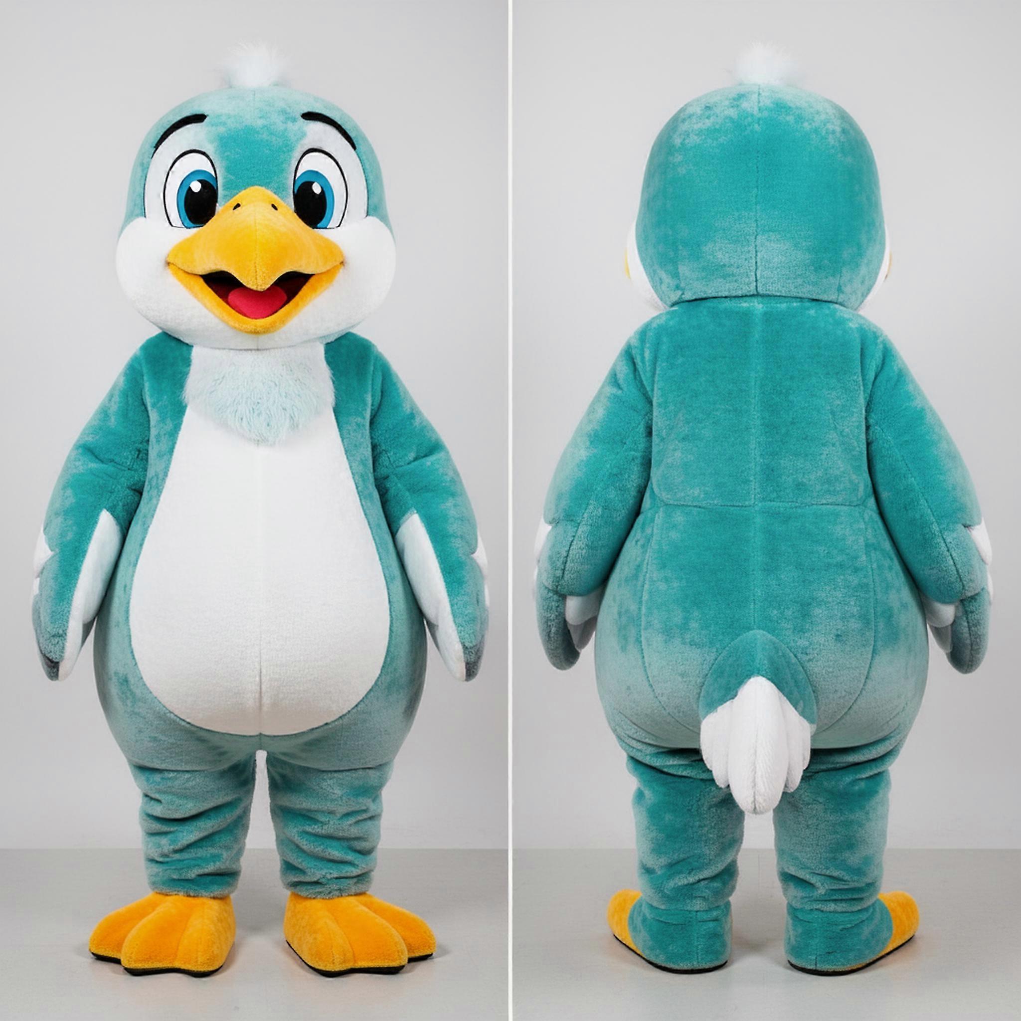 MASTICOT Teal Plush Seagull Mascot