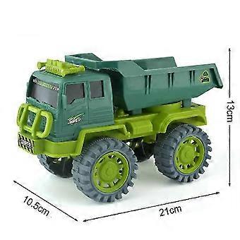 Large Green Dump Trailer Construction Vehicle Push Toy for Kids