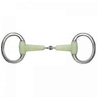 Shires Equikind Flat Jointed Horse Eggbutt Snaffle Bit