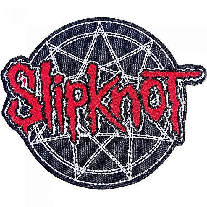 Slipknot Logo Over Nonogram Woven Iron On Patch