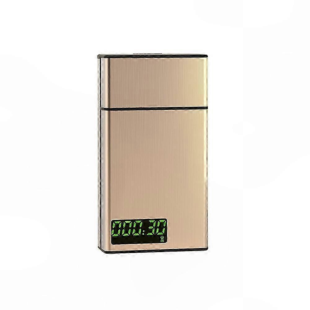 Smoking Cessation Control Portable Lock Box, Timed Smart Box, Gold