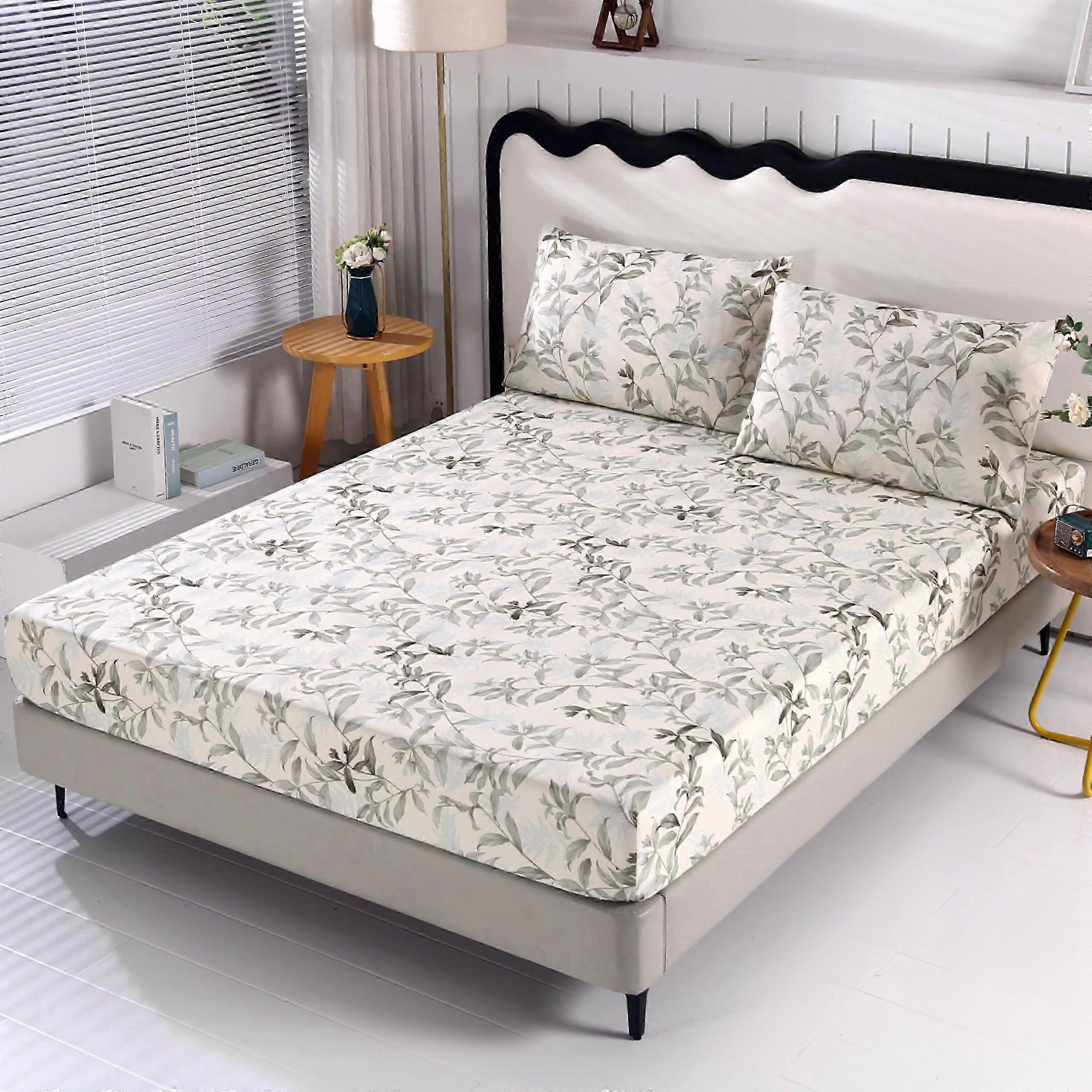 Floral Deep Pocket Fitted Sheet Set