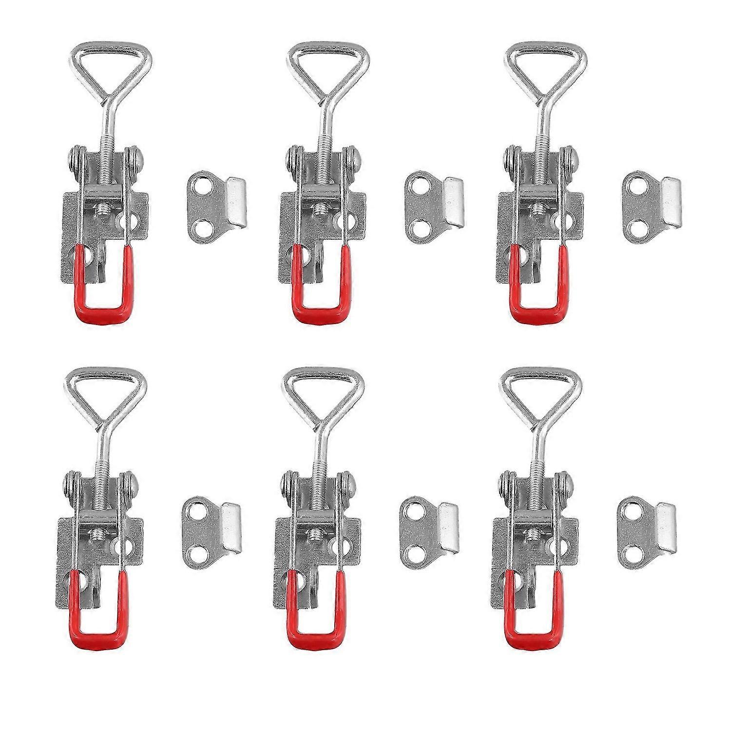 Pull Latch 6PCS Pull Action Latch Adjustable Toggle 150Kg 330Lbs Holding Capacity