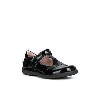 Geox Girls Naimara T-Bar Leather Ballerina Flats
