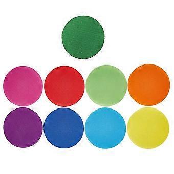 90pcs Spot Markers 4" Carpet Dots Hook and Loop Design for Classroom Seating, Rug Circles in 9 Bright Colors fzjd