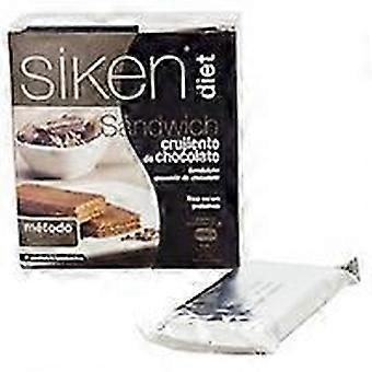 Chocolate Crunch Sandwich Snack, Low Calorie High Protein Low Sugar Fat, Weight Control Snack, Mid-Morning Mid-Afternoon, 6 Units of 21g Each