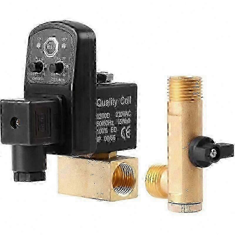 AC230V Timed Brass Drain Valve