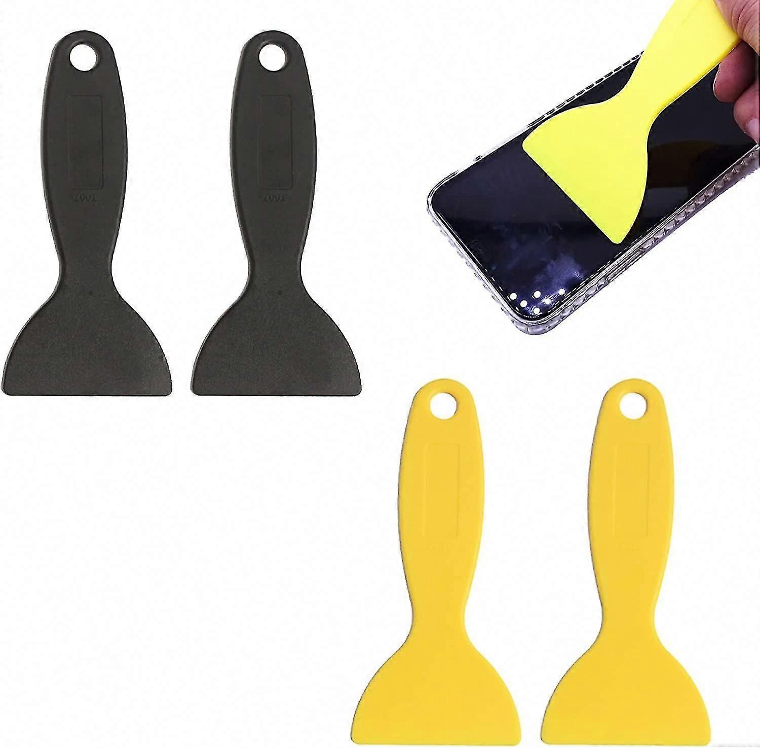 Plastic Putty Knife Set - 4PCS Spatula Tools for Sticker Installation & DIY Projects