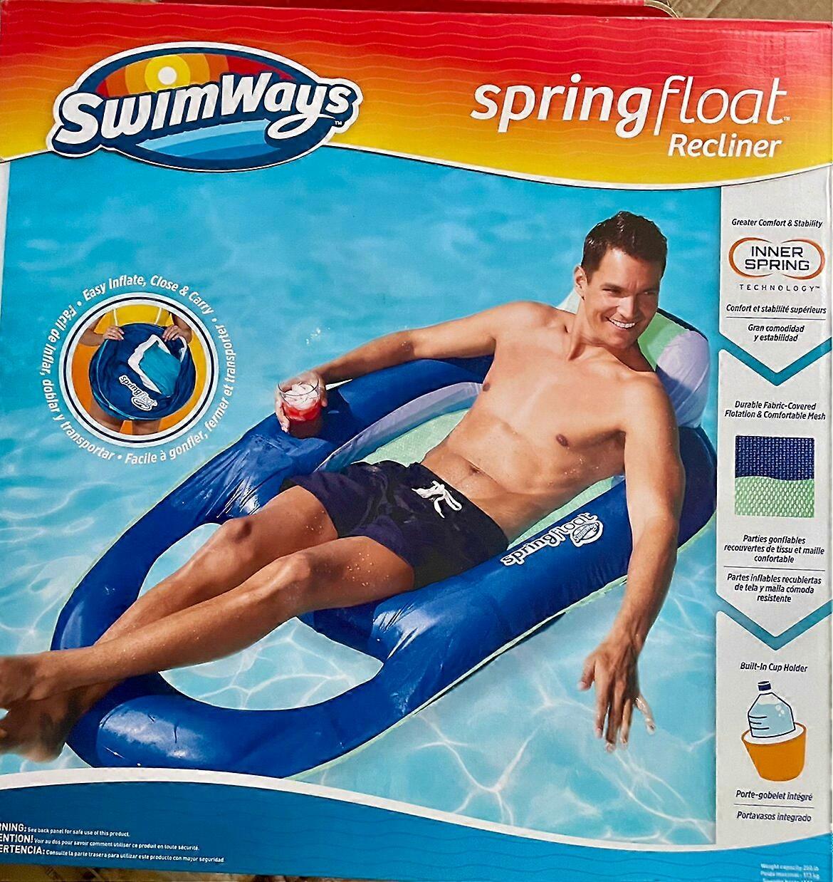 SpringFloat Recliner Pool Float with Cup Holder - Variant 32