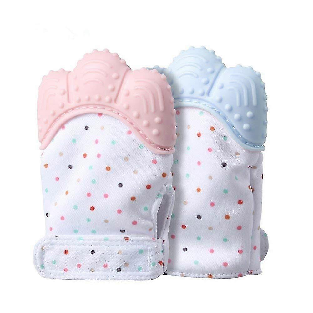 Baby's Acsergery Tooth Gloves, 2 Bite Rings, Bite Your Teeth, Close Half-dressed Things
