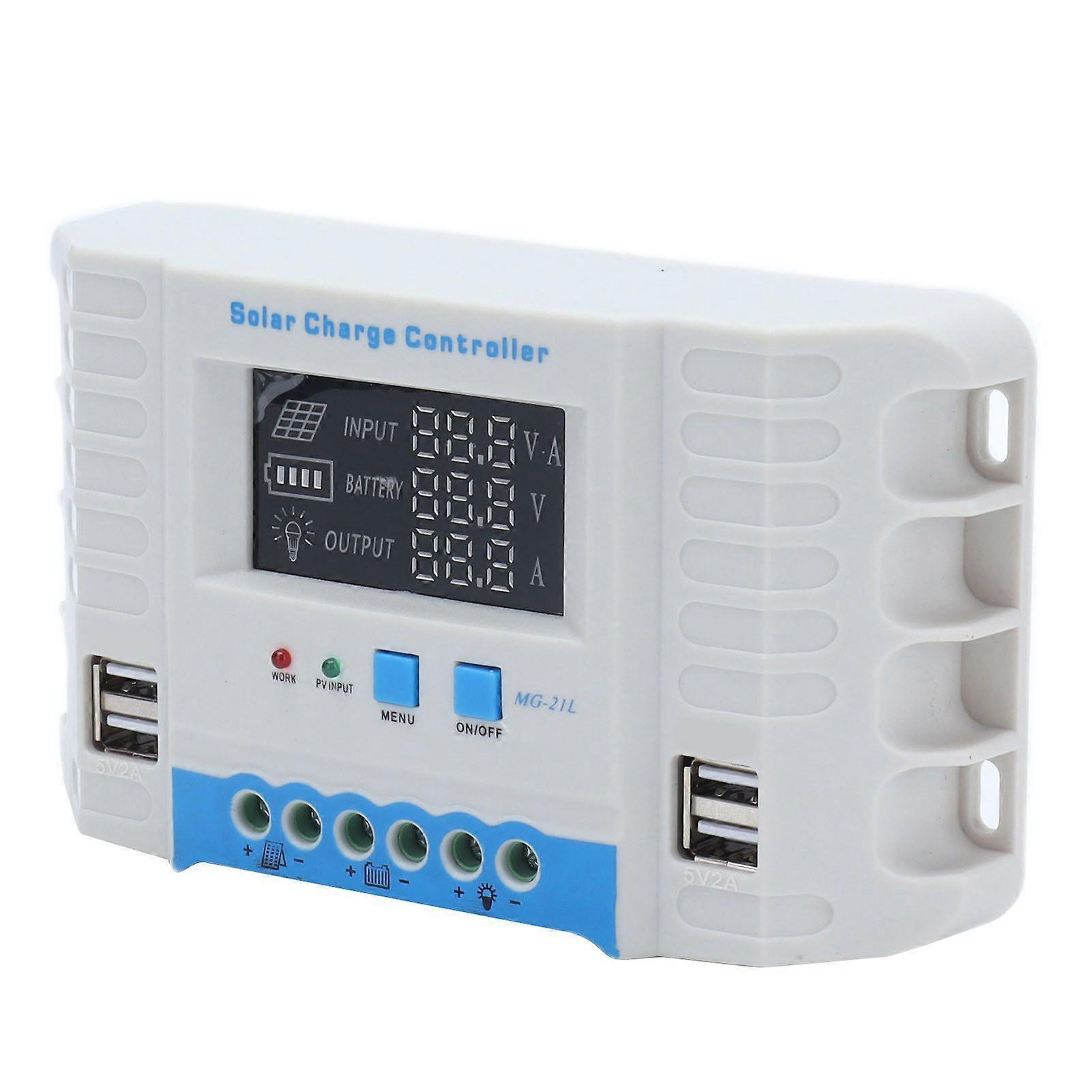 Solar Charge Controller LCD Display Electrical Protection Functions Impact Resistance Panel Regulator40A