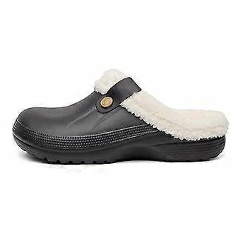 Mukavat kotitossut, liukumattomat slip-on-kengät, sisätossut miehille, talvikengät, pörrövuoriset puukengät