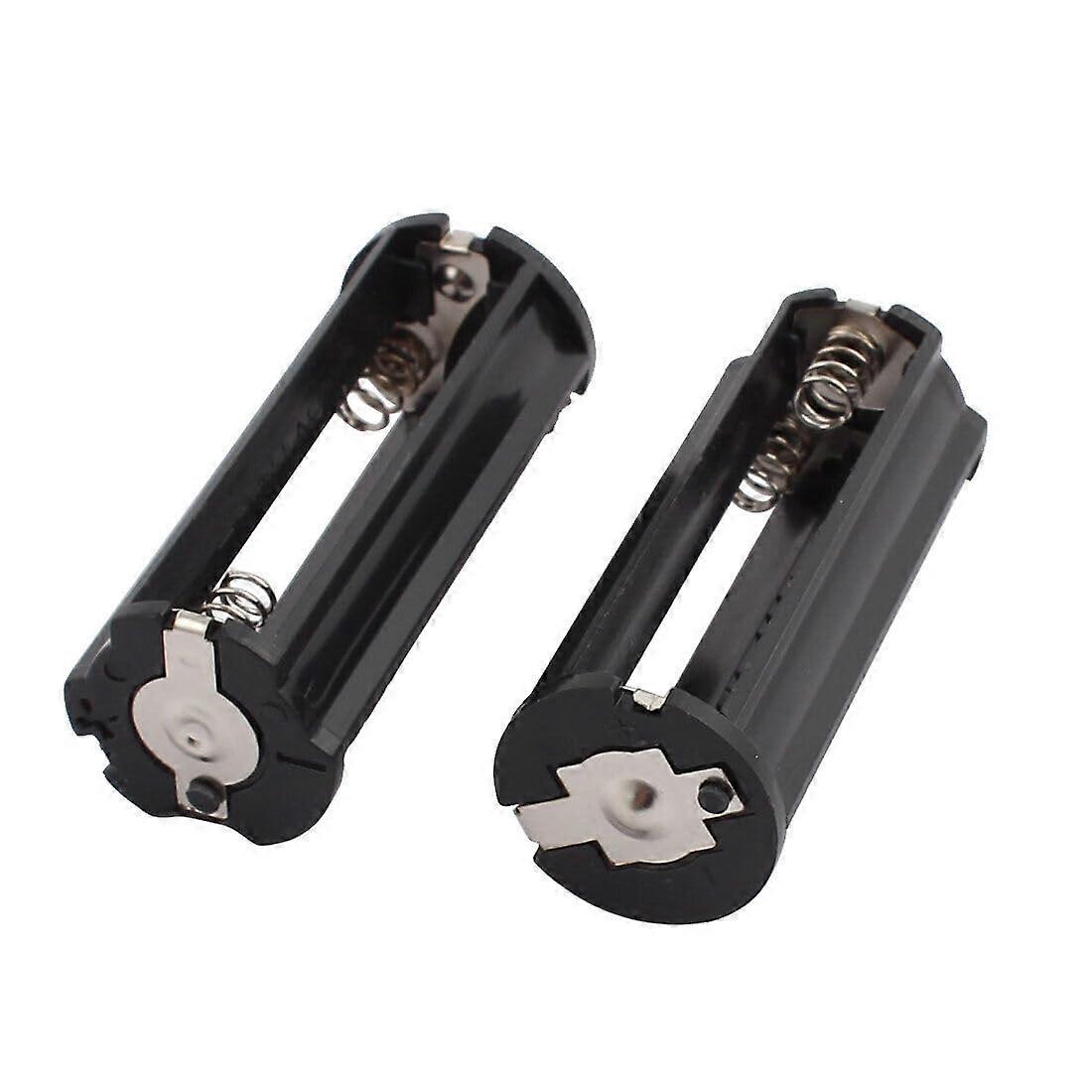 3 AAA Battery Holder for Flashlight Torch, Durable Compact SpaceSaving Case with Wires, 2 Pack