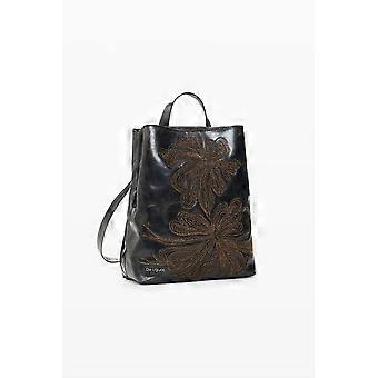 Desigual Mistral Sumy Mini Straight Chocolate Embroidered Backpack 26WAKP18