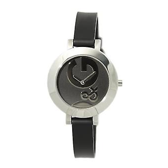 D&g hoop-the Quartz Analog Woman Watch with Cowskin Bracelet DW0667