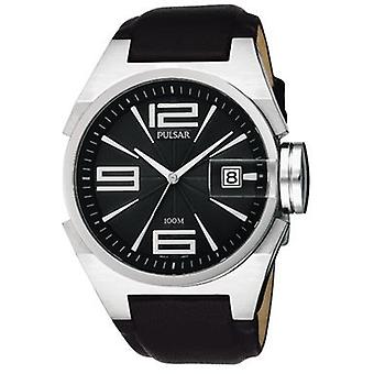 Pulsar Bilbao Quartz analog man Watch med PXH459X Cowskin armbånd