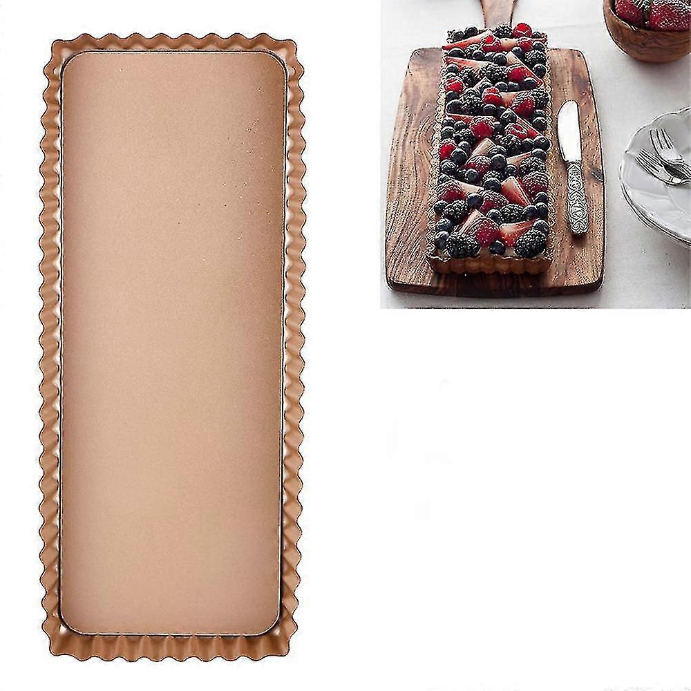 Lunga crostata antiaderente Quiche Pan Flat Bread Pudding Cooking Tool