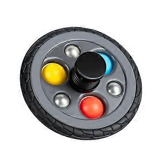 Funny Tyre Shape Spinning  Toy for Kids, Lightweight Plastic Gyro with Safe Rounded Corners