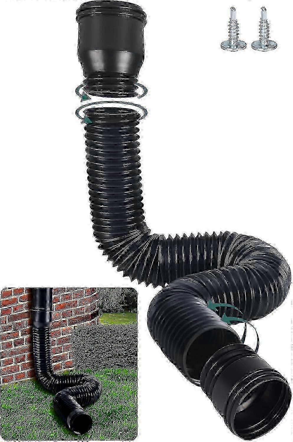 Gutter Flexible Downpipe Extension,compatible with Downpipe 80/100 mm (1 Piece)